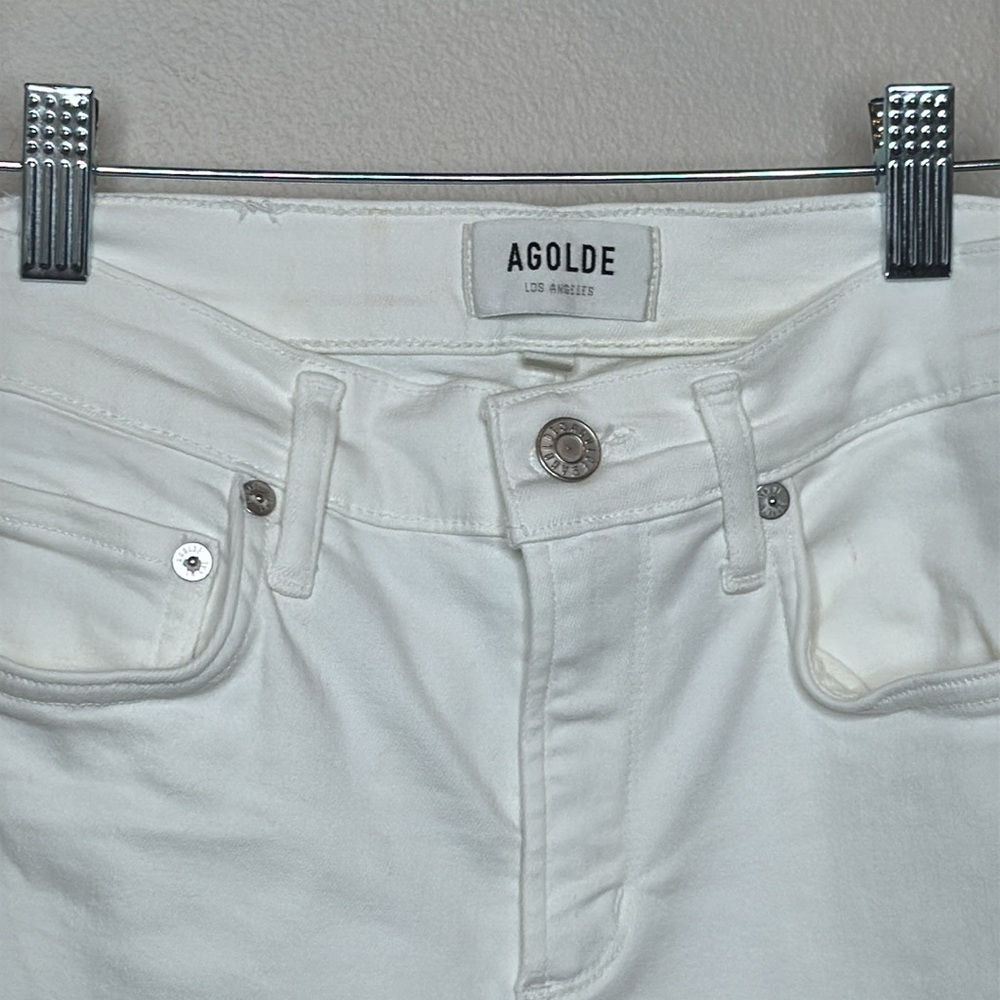 Agolde White Skinny Sophie Jeans - size 25 - Picture 5 of 17
